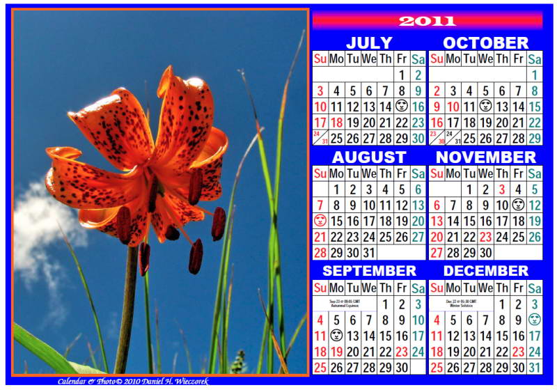 december calendar 2011 with holidays. April 2011 Calendar 2011