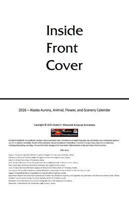 2026 Alaska Aurora, Animal, Flower, and Scenery Calendar - Animated GIF