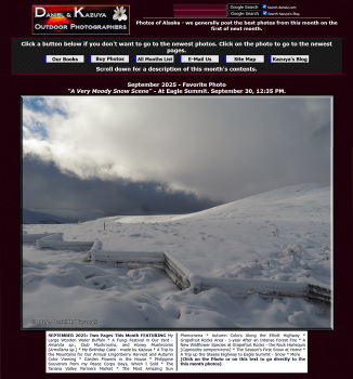 October 2025 Index Page (late-August and September 2025 Photos)